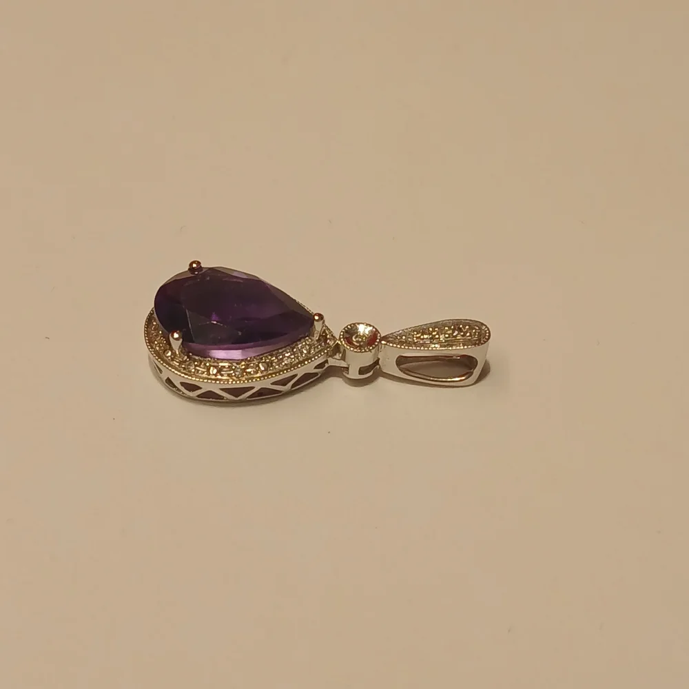 Amethyst Teardrop Pendant - Picture 5 of 6